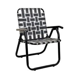 Reposera Descansar 80048 Plegable Negra Aluminio 1/4