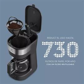 Cafetera Electrolux ECM25 1.2 Litros 30 Tazas Acero Negro Anti Goteo