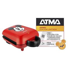 Waflera Sandwichera Atma WS027DRN 2 En 1 Mickey