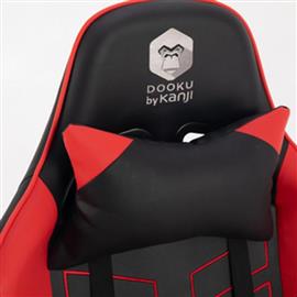 Silla Gamer Kanji KJ-488T-BR Roja y Negra Reclinable 180°