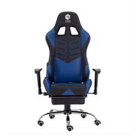 Silla Gamer Kanji KJ-488T-BB Azul y Negra Reclinable 180°