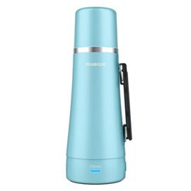 Termo Peabody PE-ET1001C Electrico 1 Litro Celeste Metalizado Mate Y Bombilla