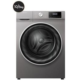 Lavasecarropas Hisense WDQY1014T 10Kg Seca 6Kg 1400Rpm Plata Inverter