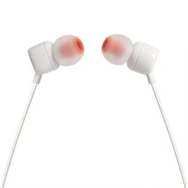 Auricular JBL JBLT110WHT In Ear con Microfono 1.2Mt Blanco
