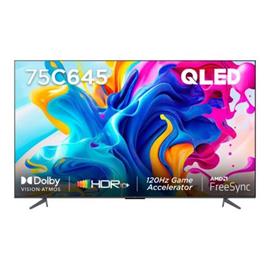 Televisor Smart Tcl L75C645 75" Led Qled Uhd 4K Google Tv-Rv