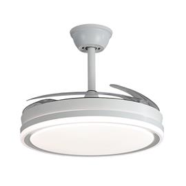 Ventilador de Techo Kanji Home KJH-CFHB001WT 42" Blanco Retractil Luz Led