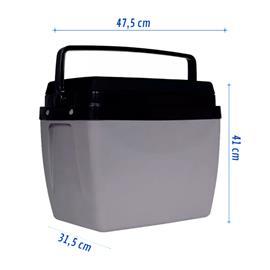 Conservadora Familiar Mor 25108167 34 Litros Gris con Negro