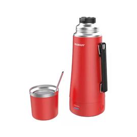 Termo Peabody PE-ET1001R Electrico 1 Litro Rojo Mate y Bombilla
