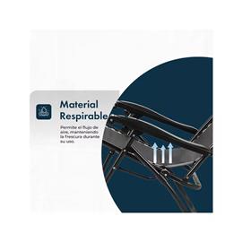 Reposera Rofft RFBC19817 Gravedad Cero Reclinable Caños Acero