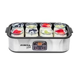 Yogurtera Aiwa-E.S. AW-YG816 1.4 Litros 8 Frascos Acero