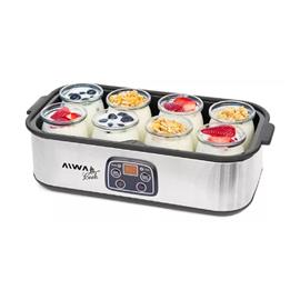 Yogurtera Aiwa-E.S. AW-YG816 1.4 Litros 8 Frascos Acero