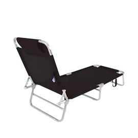 Sillon de Playa Mor 002705 Reclinable Negro Caño Aluminio
