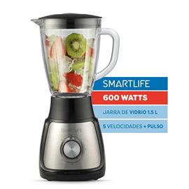 Licuadora Smartlife SL-BL1055 1.5 Litros 600W Jarra de Vidrio