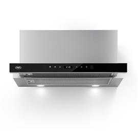 Campana Tst-Cf 350-60 Ibera 60Cm Negro y Acero Vidrio Templado