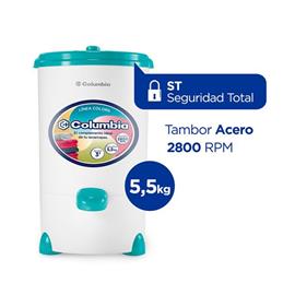 Secarropas Columbia HTS 5503 5.5Kg Centrifugo Colors Turquesa Oceano