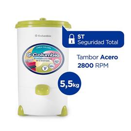 Secarropas Columbia HTS 5504 5.5Kg Centrifugo Colors Verde Oliva