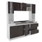 Mueble Cocina Orlandi COC.325B/W Compacta 1.80 Blanca/Wengue