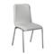 Silla Dakot 3970000A BL Parma Rt Aluminio Cuerina Blanca